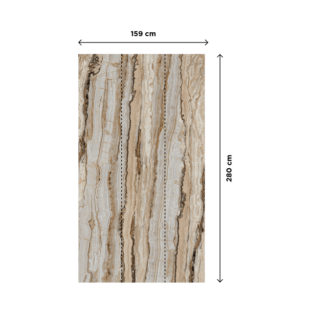 Papier peint panoramique L GARANCE 159 x 280 cm caramel