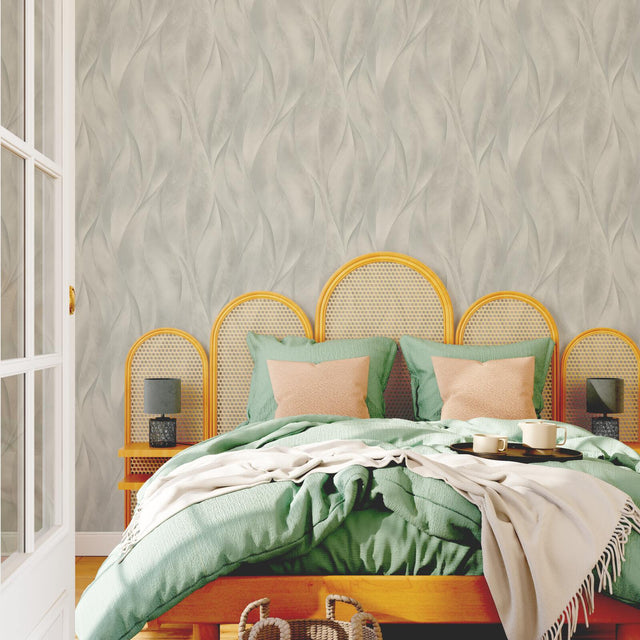 Papier peint intissé SLAVA coloris gris perle