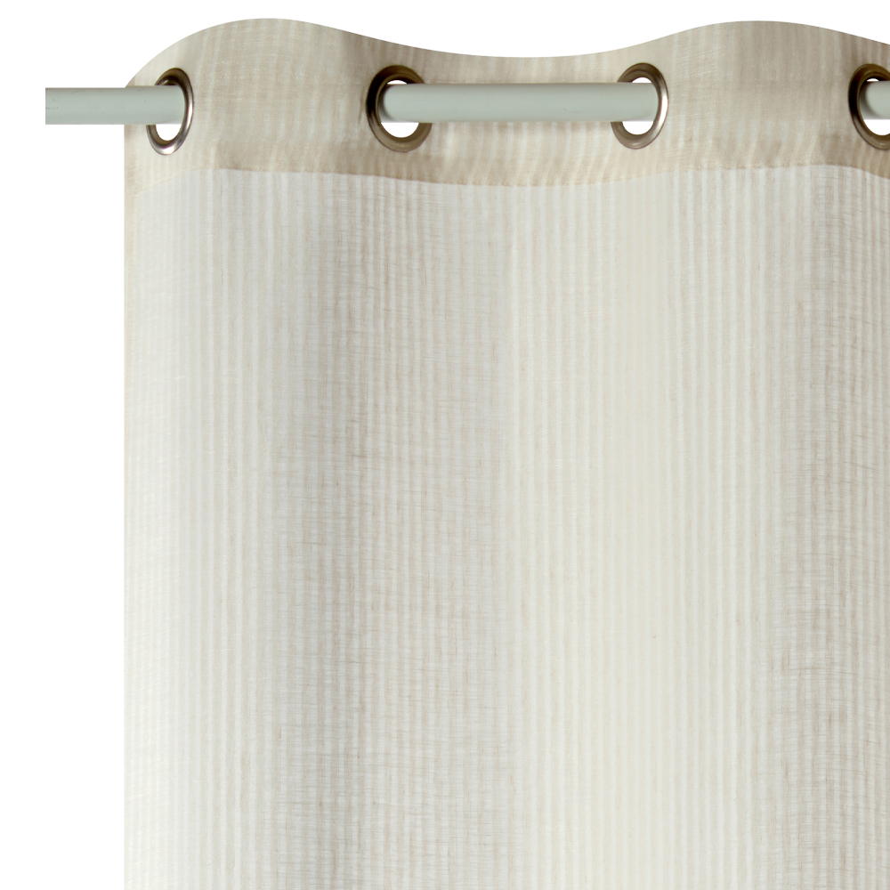 Voilage Lin LECCE coloris naturel 140 x 260 cm