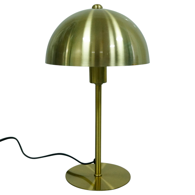 Lampe champignon AXEL coloris or 30 x 18 cm
