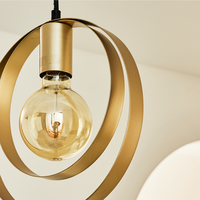 Suspension Saturne Or