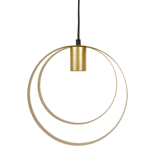 Suspension SATURNE coloris or 25,5 x 25,5 cm