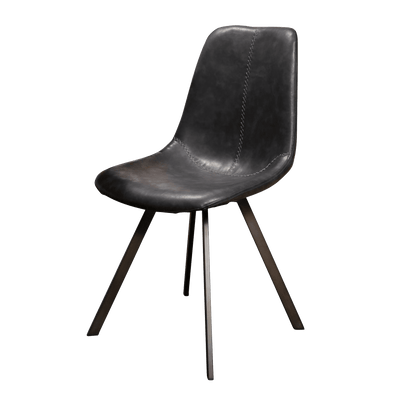 Chaise Ziggy Noir 1 place