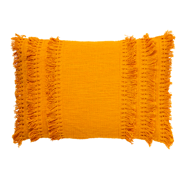 Coussin LARA coloris jaune 40 x 60 cm
