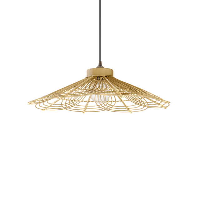 Suspension MYRTA coloris bois 16 x 56 cm