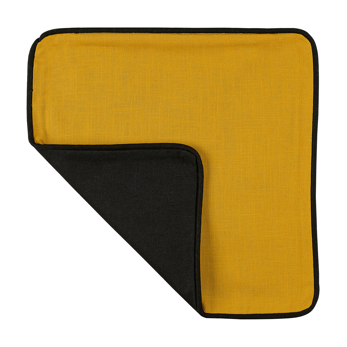 Housse de coussin Aponi Jaune noir