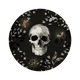 4MURS Tableau en verre Skull flower Noir