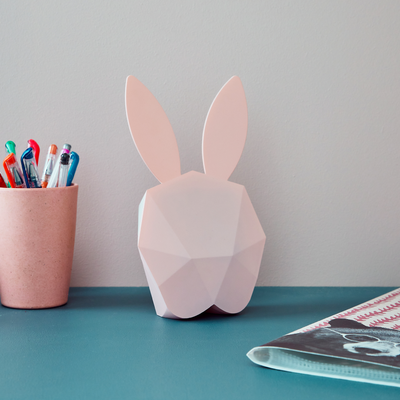 Réveil Cutty clock rabbit Rose