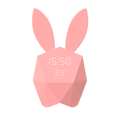 Réveil Cutty clock rabbit Rose