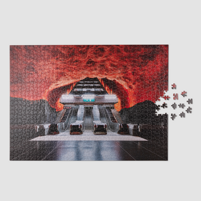 PRINTWORKS Puzzle Puzzle art fire Rouge