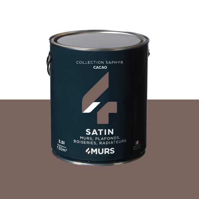 Saphyr Peinture Peinture cacao Satiné 2,5 L