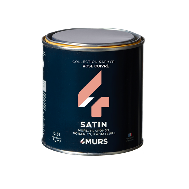 Saphyr Peinture Peinture rose cuivré Satiné 0,5 L