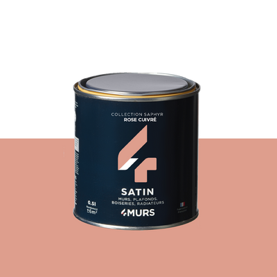 SAPHYR Peinture Saphyr Rose cuivré Satiné 0,5L