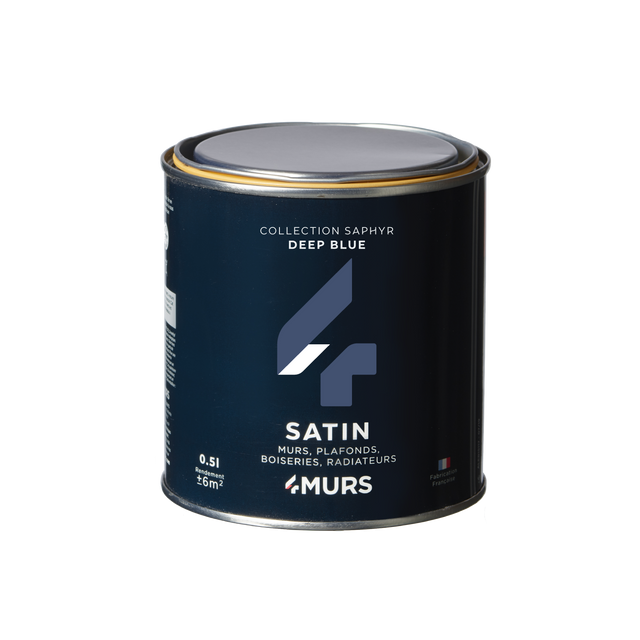 Saphyr Peinture Peinture deep blue Satiné 0,5 L