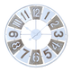 4MURS Horloge en bois Noé Brun et blanc