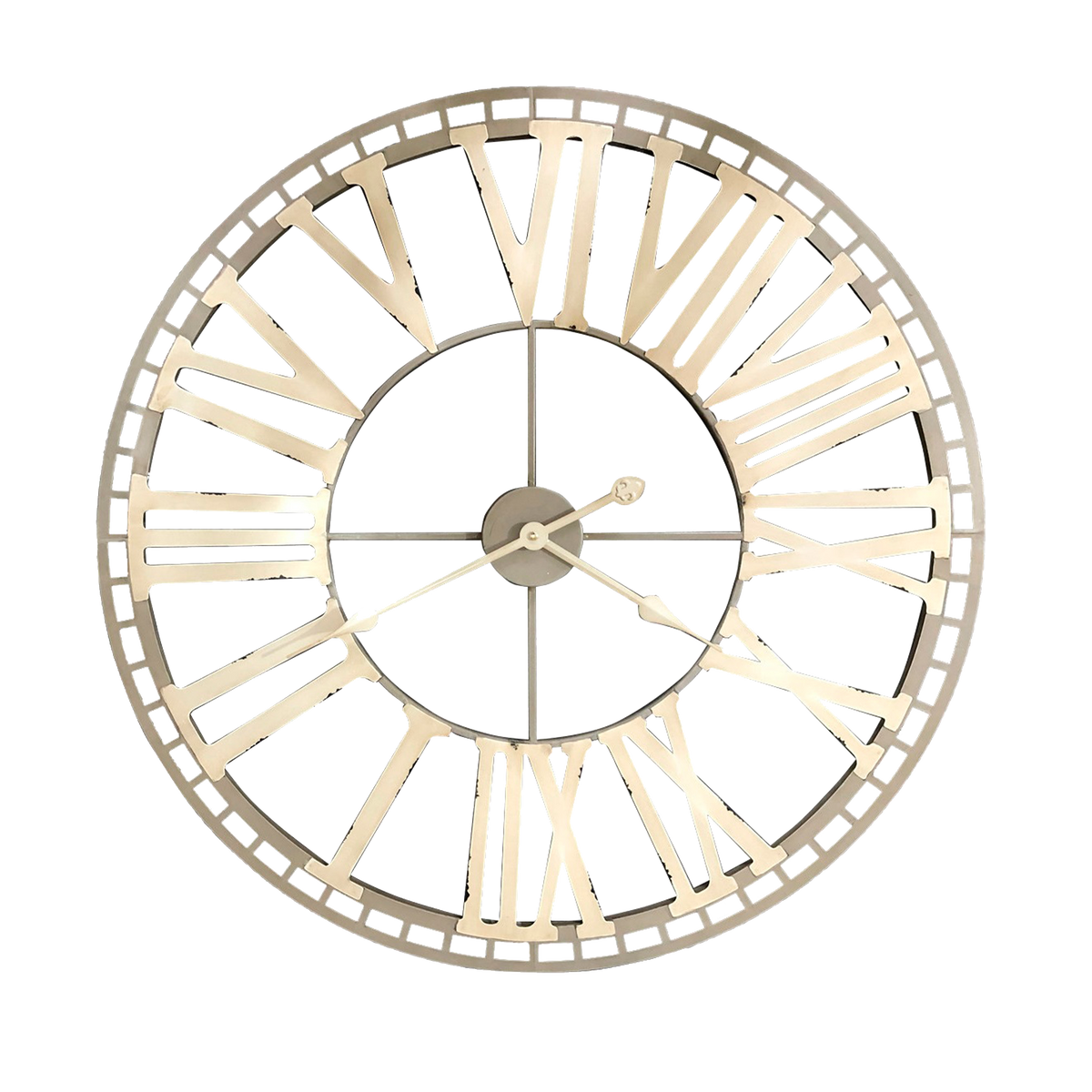 4MURS Horloge en métal Nimes Beige