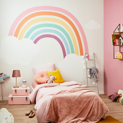 4MURS Papier peint panoramique XL Rainbow Multicolore Mat