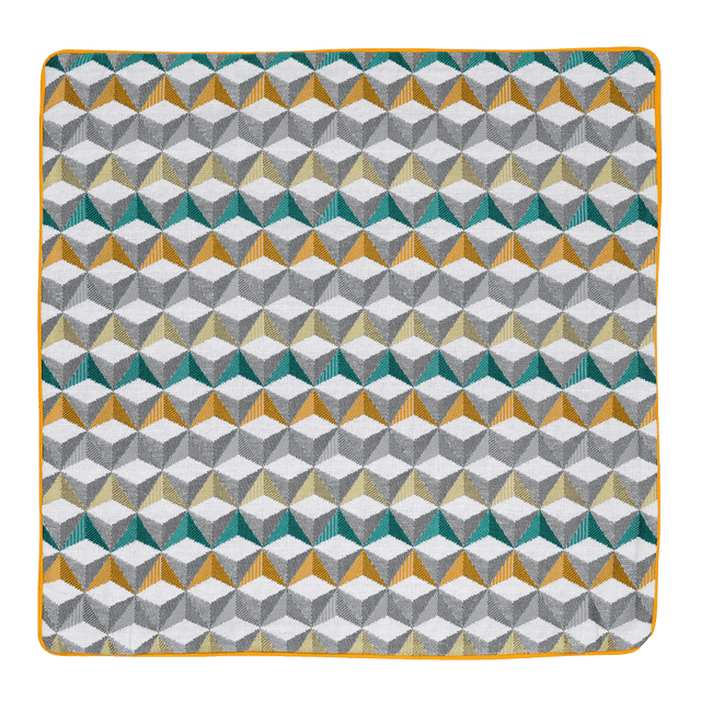Housse de coussin ORIGAMI coloris multicolore 40 x 40 cm