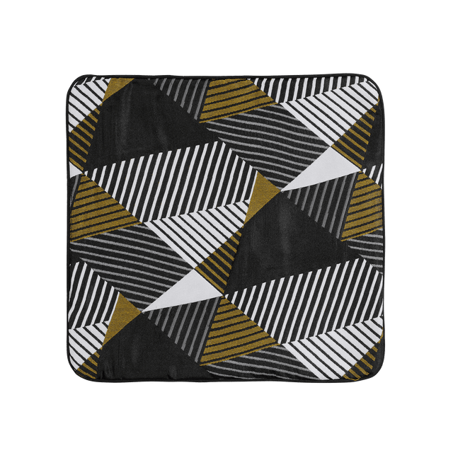 Housse de coussin JACKSON coloris jaune noir 40 x 40 cm