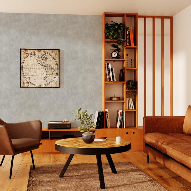 Papier peint intissé CLASSIC LINE coloris gris béton