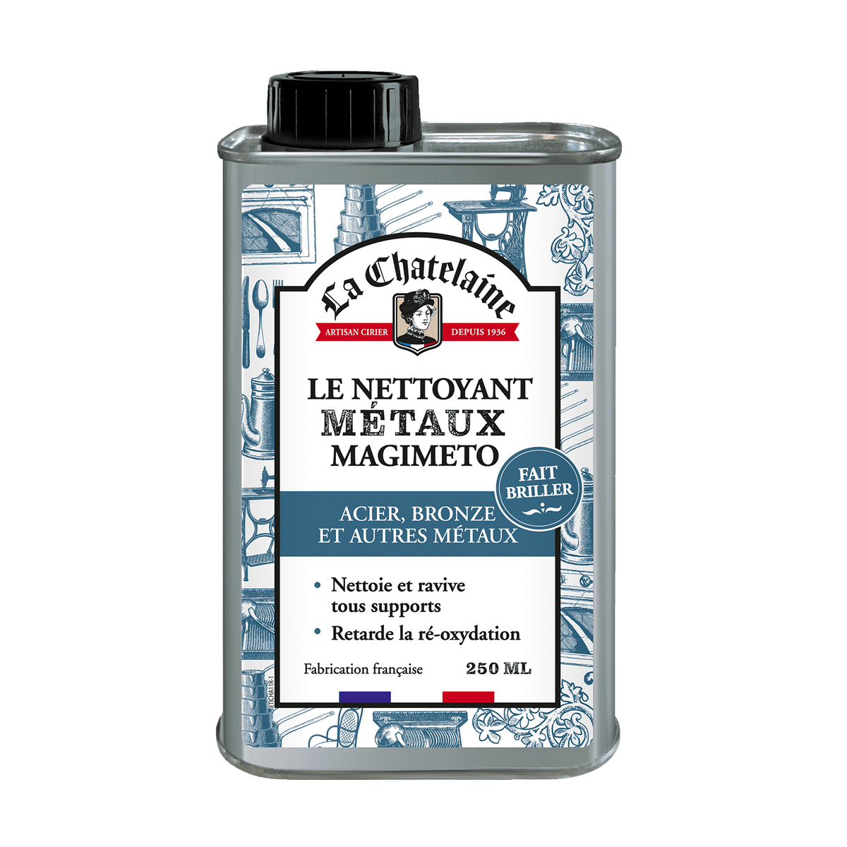 LA CHÂTELAINE Produit d'entretien Nettoyant metaux Bleu 250ML