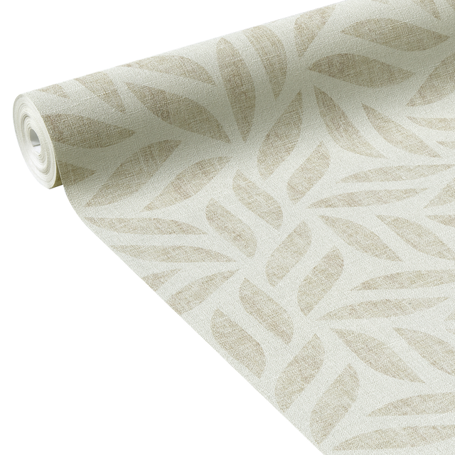 Papier peint intissé FLORENTINE PEARL coloris sable beige