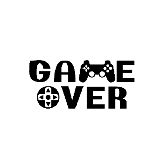 4MURS Sticker GAME OVER coloris noir