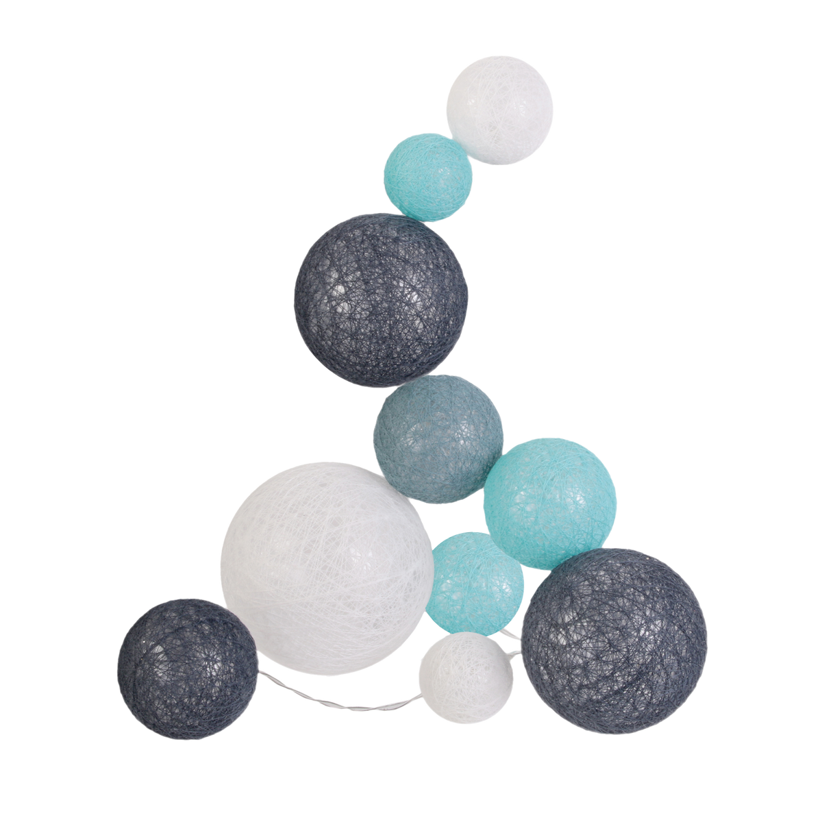 Guirlande lumineuse Calio Bleu et gris