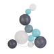 Guirlande lumineuse Calio Bleu et gris
