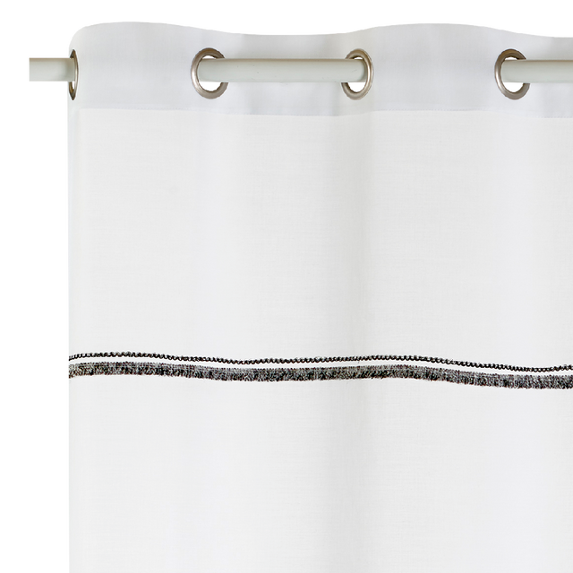 Voilage FANTAISIE coloris blanc 140 x 240 cm