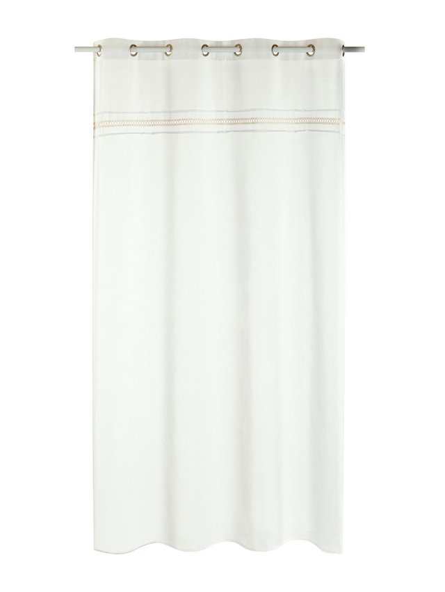 Voilage TAYRONA coloris écru 140 x 240 cm