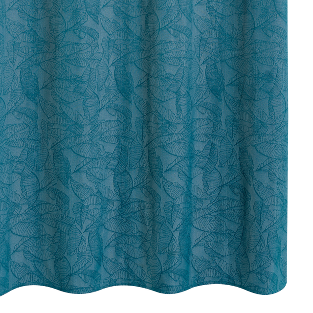 Rideau MACAPA coloris bleu jean 140 x 260 cm