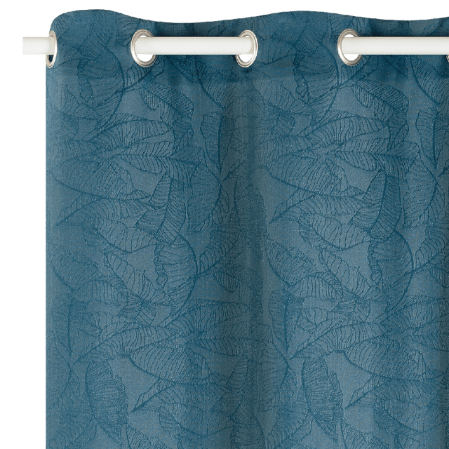 Rideau MACAPA coloris bleu jean 140 x 260 cm