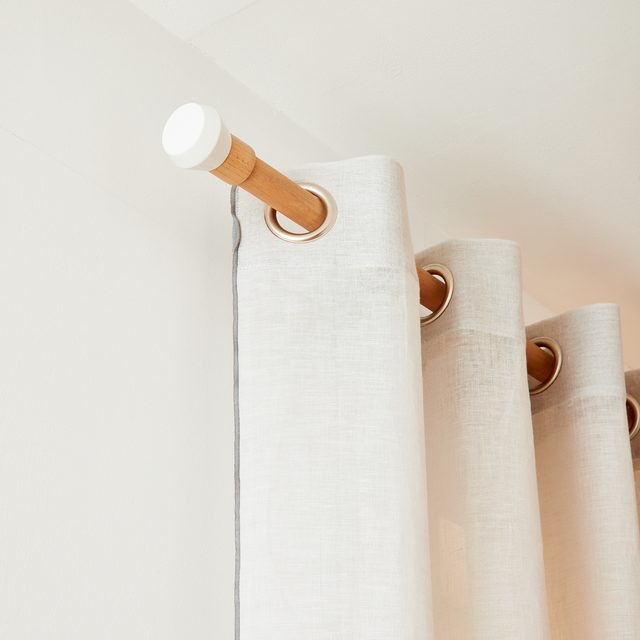 Voilage Lin ECCI coloris kaki 140 x 280 cm