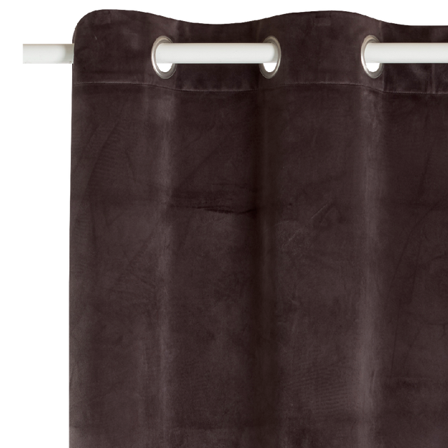 Rideau NEGRESCO coloris chocolat 140 x 260 cm