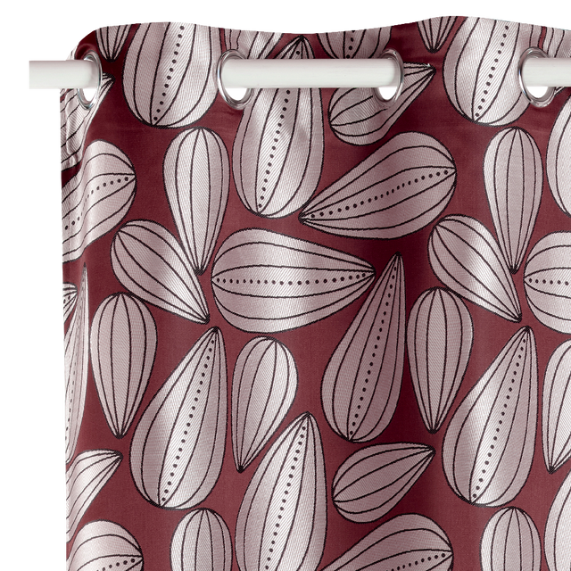 Rideau KOPEE coloris marsala 140 x 260 cm