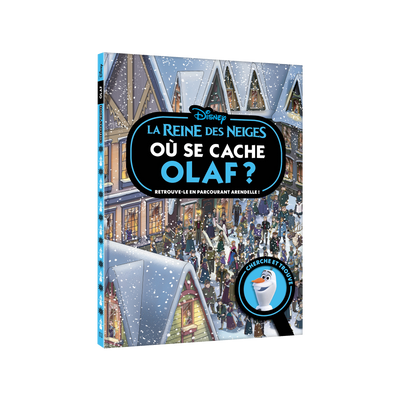 Livre enfant La reine des neiges - ou se cache olaf ? Bleu