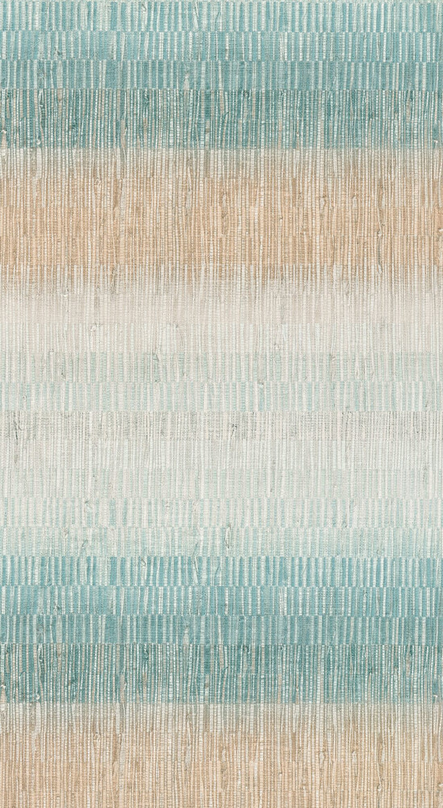 Papier peint intissé BAI SAO coloris bleu aqua