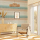 Papier peint intissé Bai sao Bleu aqua