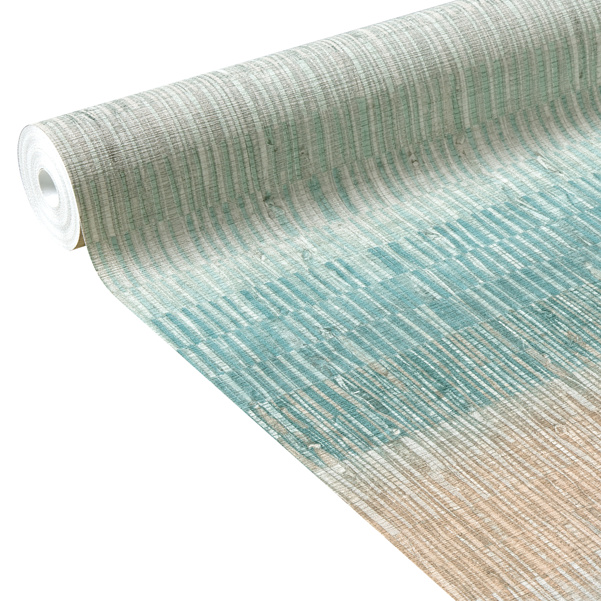 Papier peint intissé BAI SAO coloris bleu aqua