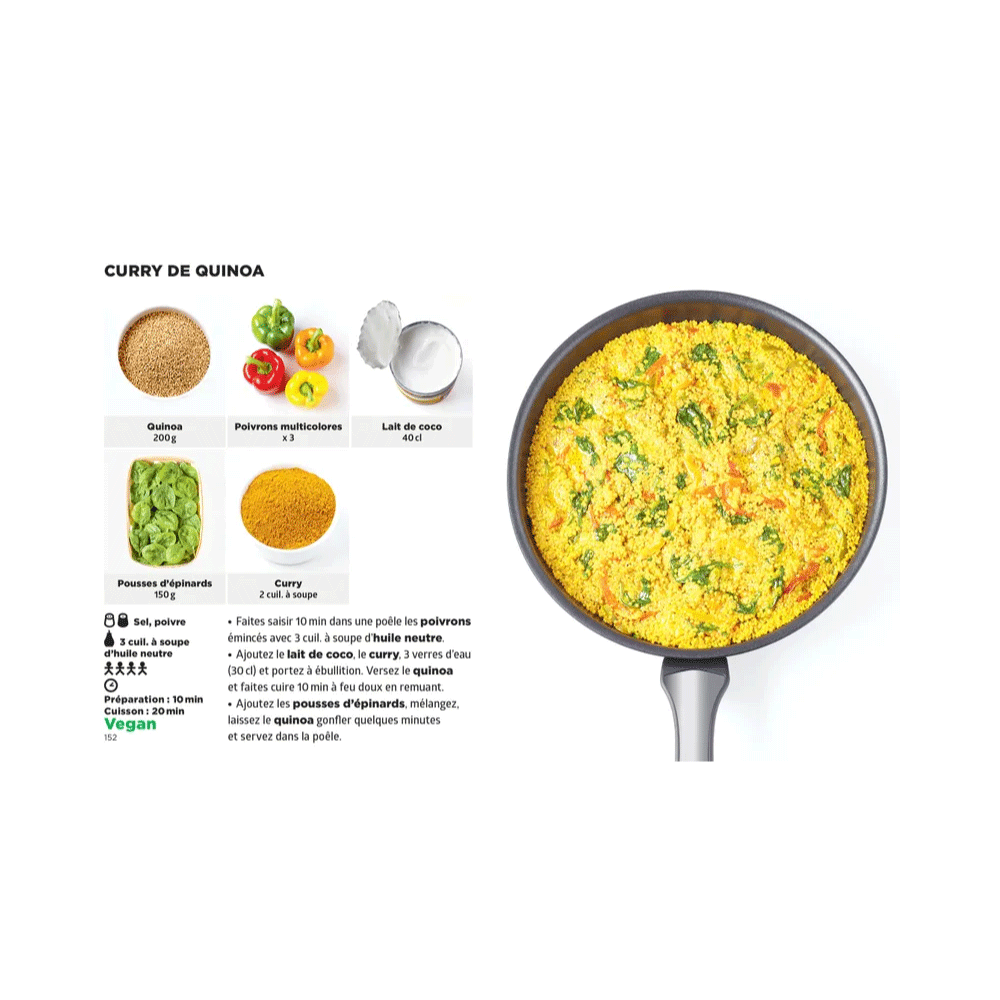 HACHETTE PRATIQUE Livre cuisine Simplissime 100% veggie Blanc