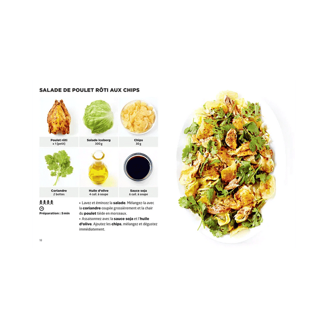 Hachette Pratique Livre culinaire SIMPLISSIME A TABLE EN 15 MINUTES