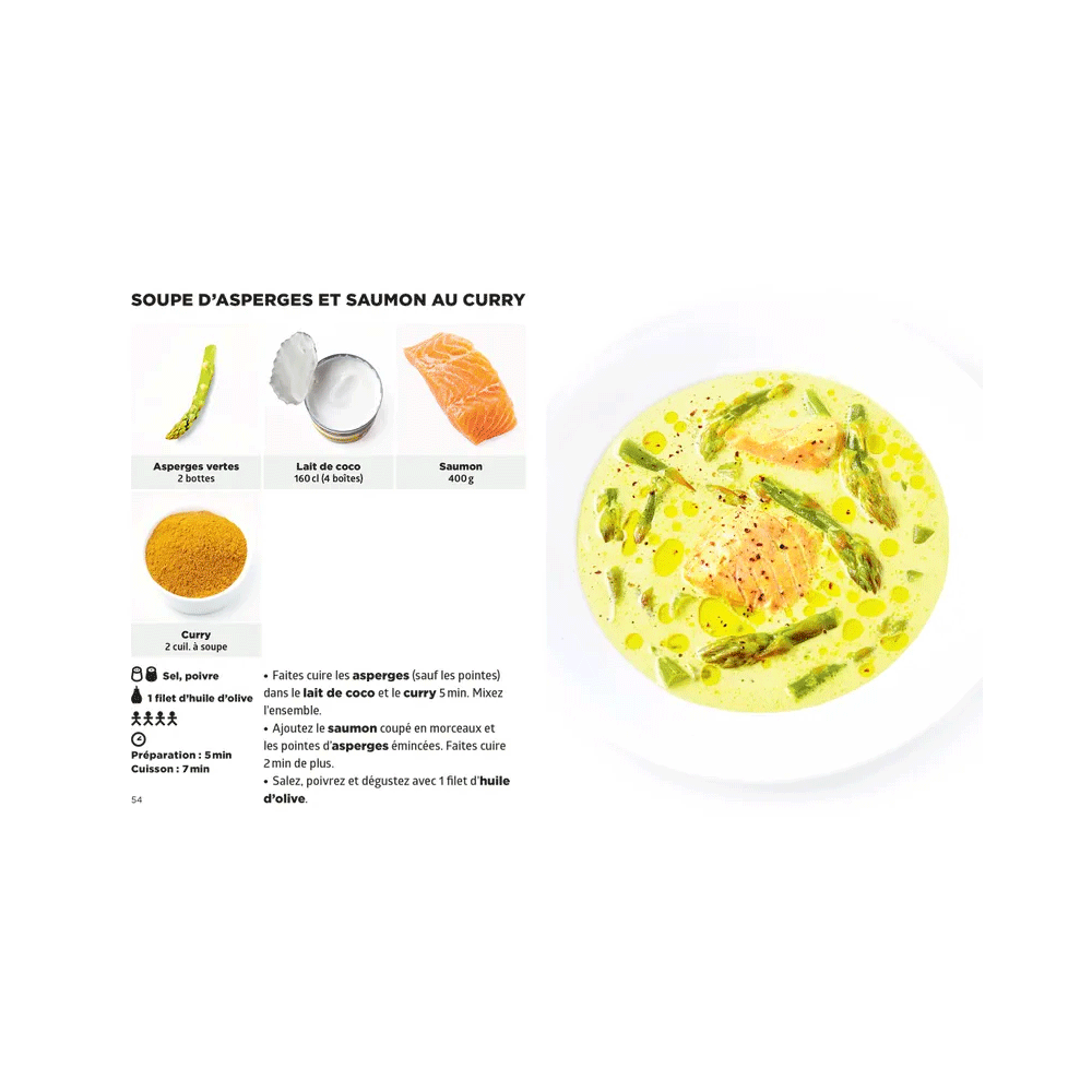 HACHETTE PRATIQUE Livre cuisine Simplissime a table en 15 minutes Blanc