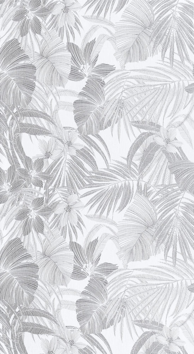 Papier peint intissé BLOSSOM coloris argent