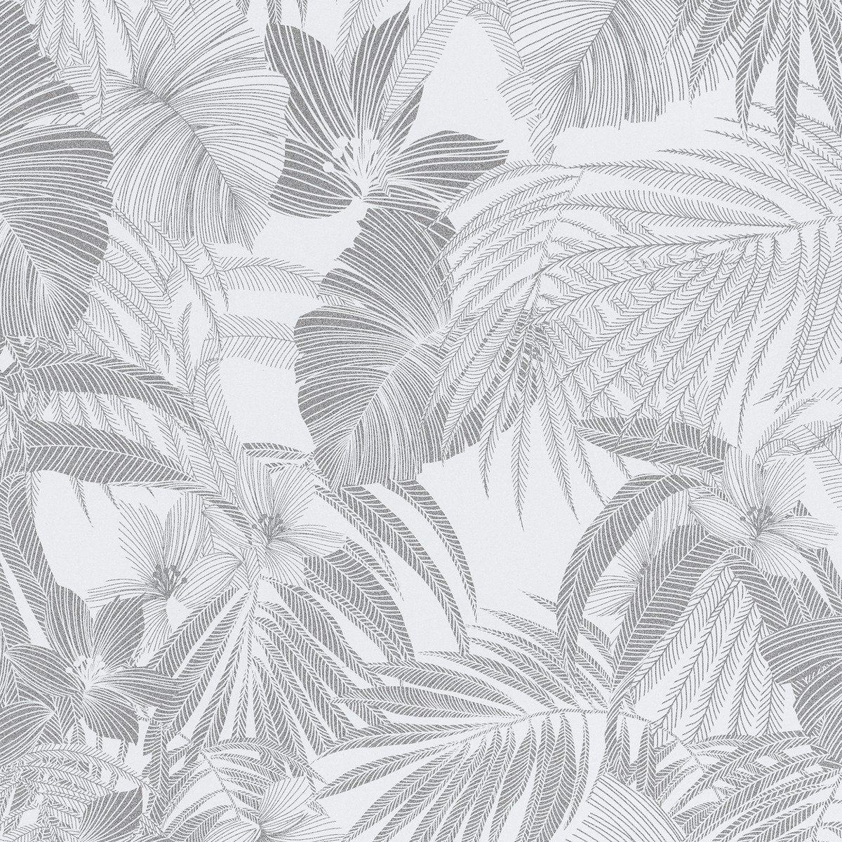 Papier peint intissé Blossom Argent