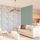 Papier peint intissé Blossom Argent