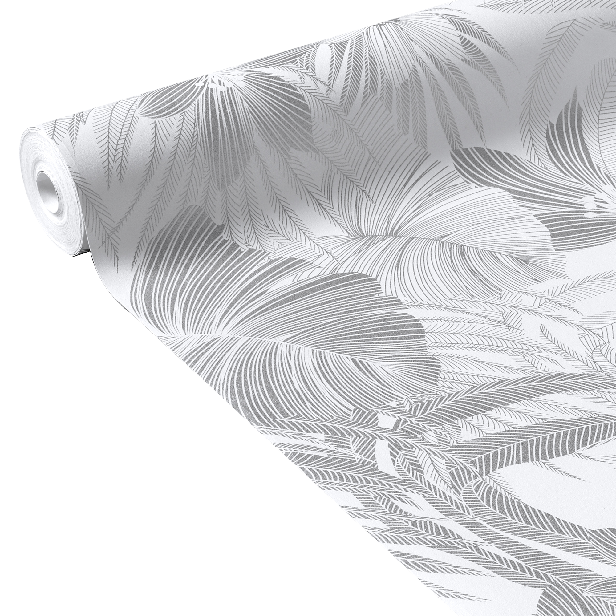 Papier peint intissé BLOSSOM coloris argent