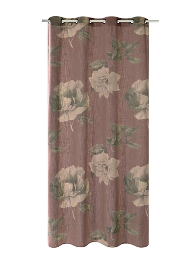 Rideau Lin Floralia Terracotta