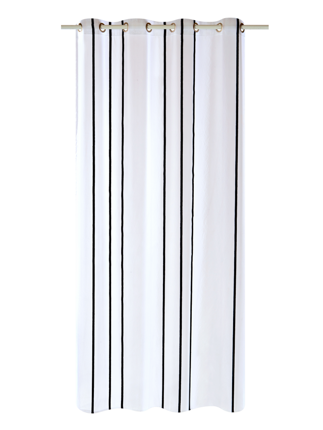 Voilage YUNA coloris noir 140 x 260 cm