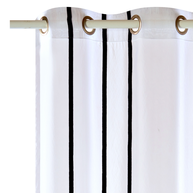 Voilage YUNA coloris noir 140 x 260 cm